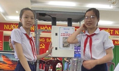 Phú Yên: Sáng tạo thiết bị cảnh báo lũ sớm cho đồng bào vùng cao của nhóm học sinh