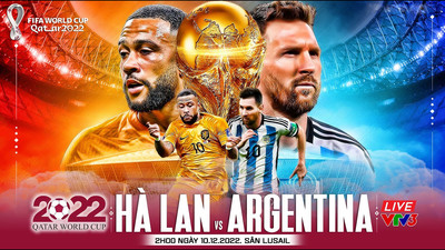Link xem trực tiếp bóng đá Hà Lan vs Argentina 2h hôm nay 10/12 VTV3, VTVGo