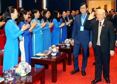 Tổng Bí thư Nguyễn Phú Trọng dự Đại hội Đoàn toàn quốc lần thứ XII