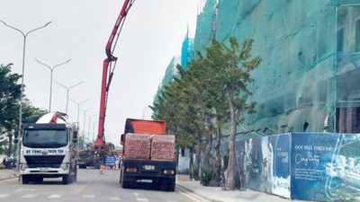 Bắc Giang: Xe chở quá tải chạy rầm rập phục vụ trạm trộn bê tông