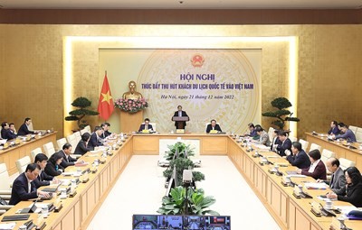 Thủ tướng Phạm Minh Chính chủ trì Hội nghị thúc đẩy thu hút khách du lịch quốc tế vào Việt Nam