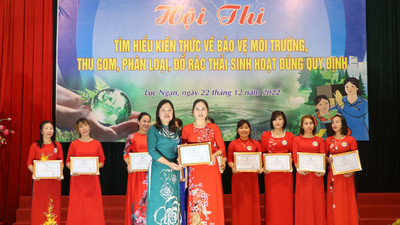 Bắc Giang: Hội thi “Phụ nữ tìm hiểu kiến thức về bảo vệ môi trường”