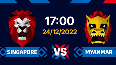 Link xem trực tiếp bóng đá Singapore vs Myanmar 17h hôm nay 24/12 trên FPT Play, VTV5