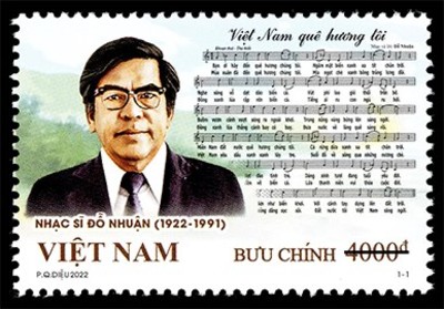 Phát hành bộ tem Kỷ niệm 100 năm sinh nhạc sĩ Đỗ Nhuận (1922-2022)