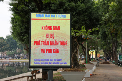 Cận cảnh tuyến phố đi bộ mới sắp đưa vào hoạt động ở Hà Nội