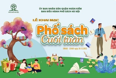 Khai mạc "Phố Sách cuối tuần" vào tối 30/12/2022 tại Hà Nội