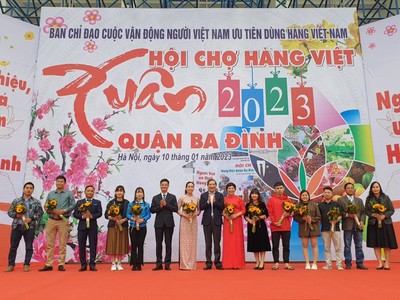 Quận Ba Đình tổ chức khai mạc Hội chợ Hàng Việt Xuân Quý Mão 2023