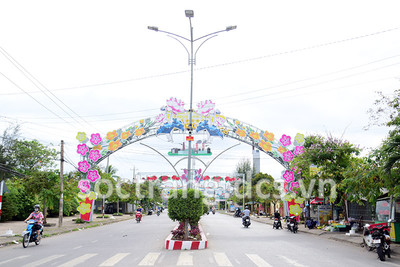 Long Phú- Sóc Trăng chỉnh trang đô thị đón tết Quý Mão 2023