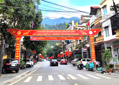 Thành phố Hà Giang: Chỉnh trang đô thị đón xuân Quý Mão