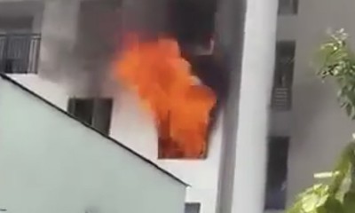 Cháy căn hộ thuộc chung cư Asiana, TP.HCM