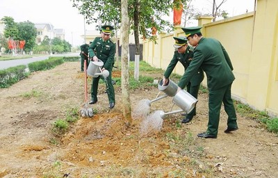 Bộ chỉ huy Bộ đội Biên phòng tỉnh Ninh Bình tổ chức Tết trồng cây xuân Quý Mão 2023