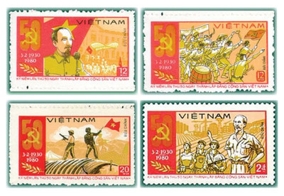 Các bộ tem đã phát hành về Đảng Cộng sản Việt Nam từ năm 1960 đến nay