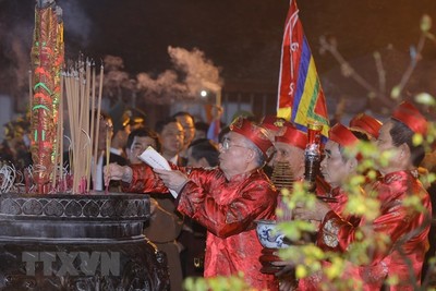 Quang cảnh Lễ Khai ấn đền Trần Nam Định Xuân Quý Mão 2023