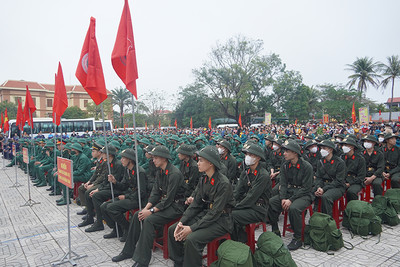 Quảng Bình: 1.133 tân binh tham gia nghĩa vụ quân sự năm 2023