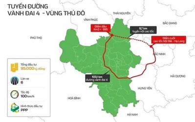 Khởi công xây dựng đường vành đai 4 Vùng thủ đô Hà Nội vào tháng 6