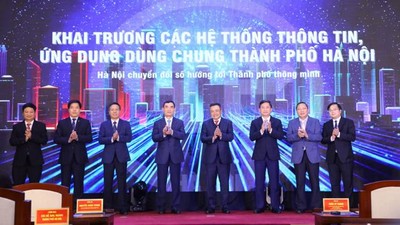 Khai trương các hệ thống thông tin, ứng dụng dùng chung Thành phố Hà Nội