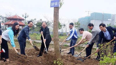 Bắc Giang: Khối thi đua MTTQ và các tổ chức chính trị - xã hội phát động Tết trồng cây