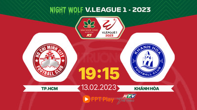 Trực tiếp TP HCM vs Khánh Hòa 19h15 hôm nay 13/2 trên FPT Play, HTV Thể thao