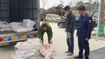 Hà Nội: Thu giữ số lượng lớn nầm lợn bẩn