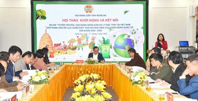 Hội Nông dân tỉnh Nghệ An triển khai Dự án tuyên truyền, vận động nông dân xử lý rác thải