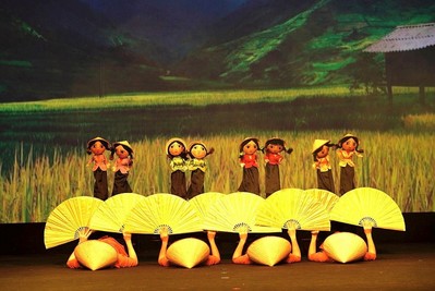 Múa rối Việt Nam biểu diễn khai mạc Đại hội sân khấu Thế giới
