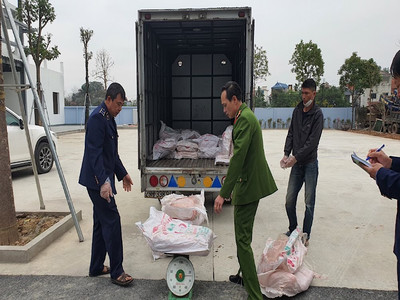 Hà Nội: Phát hiện 28 bao tải dứa chứa thực phẩm bẩn tại Chương Mỹ