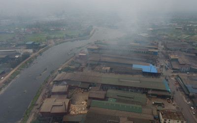 Kiểm tra xử lý ô nhiễm môi trường tại Cụm công nghiệp Phú Lâm, Bắc Ninh