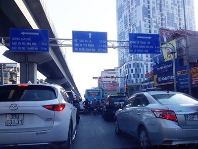 Hà Nội: Điều chỉnh giao thông nút giao Lê Trọng Tấn - Quang Trung - Văn Khê