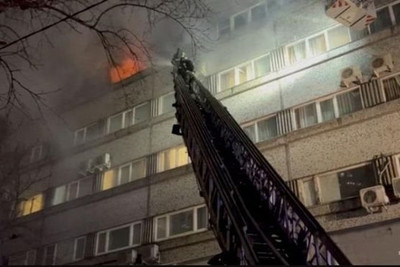 Nga: Cháy toà nhà cao tầng ở Moskva khiến hàng trăm người phải sơ tán