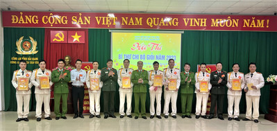 Tân Yên (Bắc Giang) tổ chức hội thi Bí thư chi bộ công an giỏi năm 2023