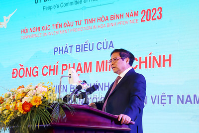 Thủ tướng Phạm Minh Chính dự Hội nghị xúc tiến đầu tư tỉnh Hòa Bình năm 2023