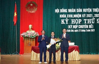 Thanh Hóa: Ông Nguyễn Thành Luân được bầu giữ chức Chủ tịch UBND huyện Triệu Sơn