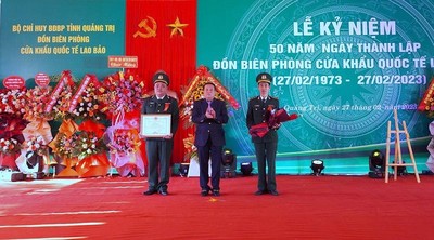 Quảng Trị: Long trọng tổ chức kỷ niệm 50 năm thành lập Đồn Biên phòng Quốc tế Lao Bảo