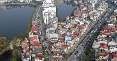 Hình ảnh đường Xuân Diệu đang được mở rộng ở Hà Nội