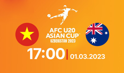 Trực tiếp U20 Việt Nam vs U20 Australia, U20 Châu Á 17h00 ngày 1/3 trên FPT Play