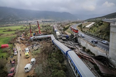 Bắt quản lý nhà ga sau vụ tai nạn đường sắt nghiêm trọng tại Hy Lạp