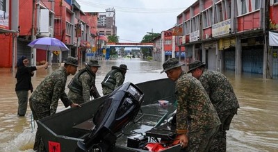 4 người thiệt mạng, 41.000 người phải sơ tán sau trận mưa lũ tại Malaysia
