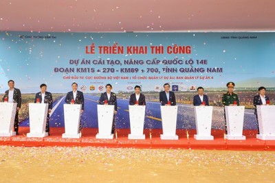 Khởi công nâng cấp, mở rộng tuyến đường hơn 1.800 tỉ đồng tại Quảng Nam