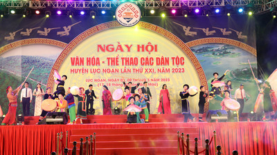 Bắc Giang: Khai mạc Ngày hội Văn hoá - Thể thao các dân tộc huyện Lục Ngạn lần thứ XXI