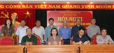 Hải Dương: Ký kết chương trình chung tay bảo vệ môi trường trên địa bàn huyện Kim Thành