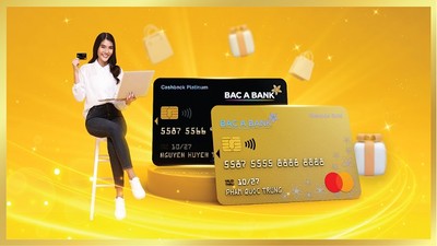 BAC A BANK ra 2 dòng mắt thẻ tín dụng quốc tế với nhiều ưu đãi