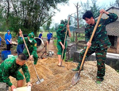 Quảng Nam: Thanh niên các đơn vị Biên phòng xung kích vì nhân dân