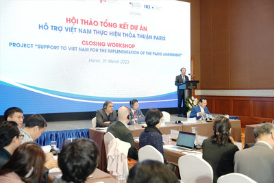 Hội thảo tổng kết dự án “Hỗ trợ Việt Nam thực hiện Thỏa thuận Paris về biến đổi khí hậu”