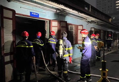 Hải Phòng: Cháy tại kho tạm Bệnh viện Hữu nghị Việt - Tiệp