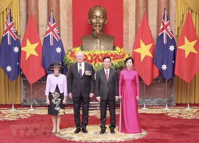 Chủ tịch nước Võ Văn Thưởng chủ trì lễ đón Toàn quyền Australia