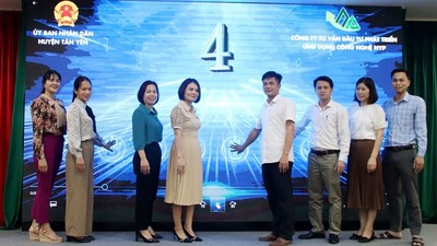 Hội nghị tiếp nhận sàn thương mại điện tử nông sản huyện Tân Yên- Bắc Giang