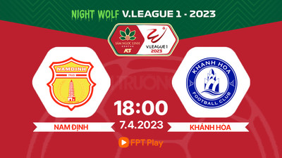 VTV5 Trực tiếp Nam Định vs Khánh Hòa, V-League 2023, 18h00 hôm nay 7/4