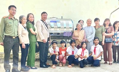 Lâm Đồng: Tặng 11 công trình máy lọc nước các trường học vùng sâu, vùng xa