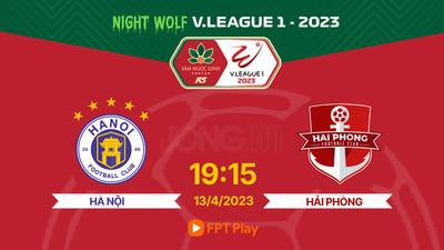 VTV5 Trực tiếp Hà Nội vs Hải Phòng, V-League 2023, 19h15 hôm nay 13/4