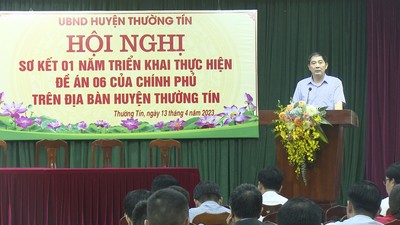 Huyện Thường Tín, Hà Nội: sơ kết 01 năm triển khai Đề án 06 của Chính phủ